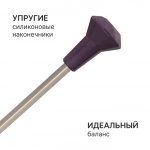 Батон для мажореток с фиолетовым наконечником "АЛМАЗ"
