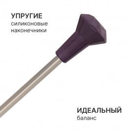 Батон для мажореток с фиолетовым наконечником "АЛМАЗ"